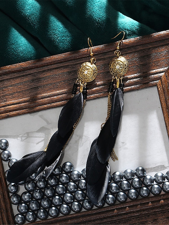 Women's Earrings Archaistic Street Feather Earring - LuckyFash™