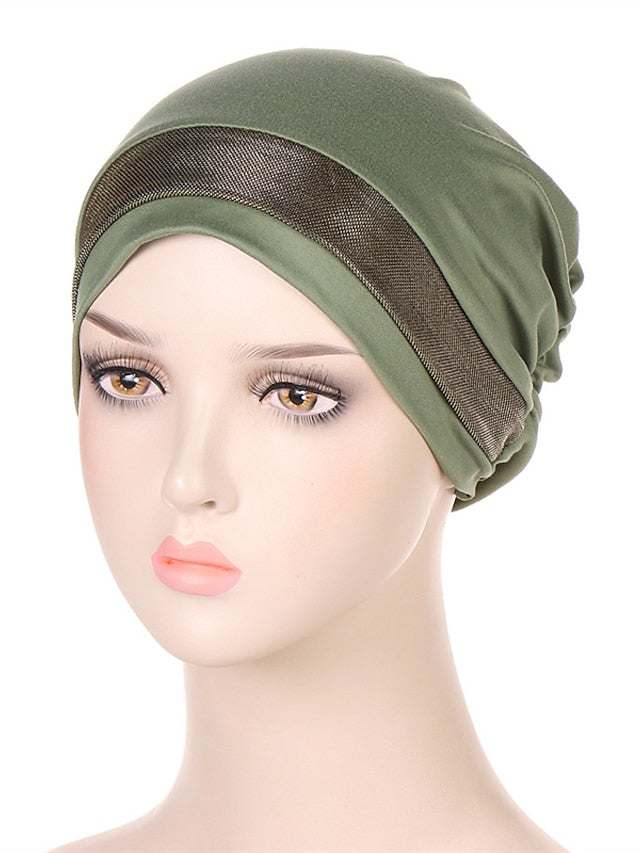 Soft Stretchy Under Scarf Cap for Women Soild Color Inner Hijab Bonnet Muslim Under Hijab Turban Hat for Women - LuckyFash™