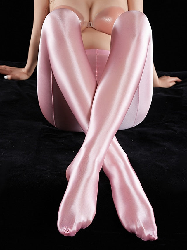 Stockings sexy oily silky skin-friendly foot crotch silky high elastic tight dance yoga pantyhose - LuckyFash™
