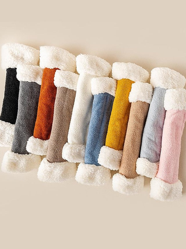 Women's Leg Warmers Boot Cuffs Thick Winter Warm Socks Home Daily Solid Color Polyester Spandex Basic Classic Warm Casual 1 Pair - LuckyFash™