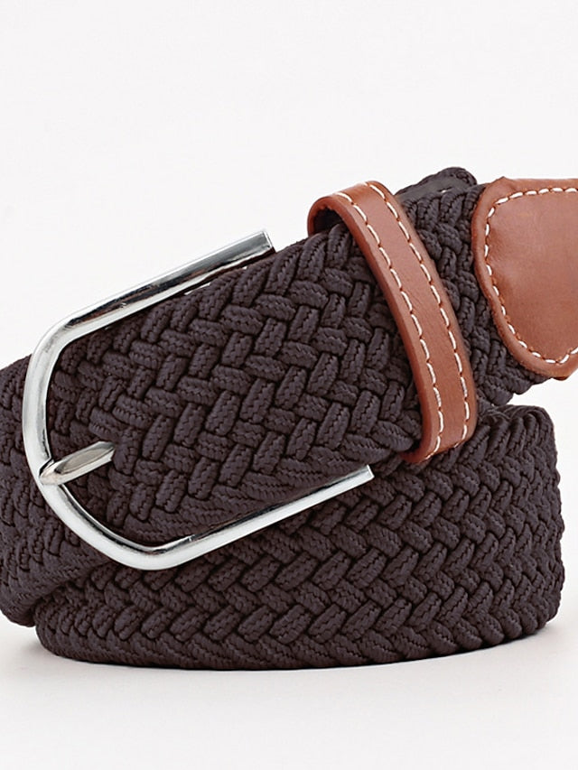 Women's Belt Canvas leather Black And White Blue and White Blue white red Black rice coffee Black Waist Belt Street Casual Color Block / Spring / Summer / Winter - LuckyFash™