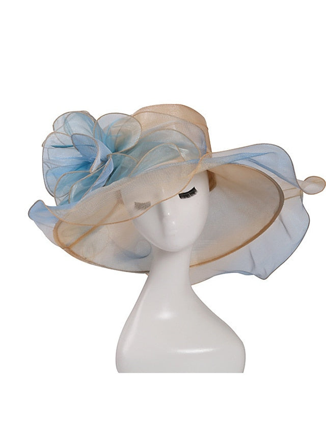 Women's Hat Bucket Hat Sun Hat Blue Purple Pink Party Outdoor Dailywear Floral Floral Portable Windproof Comfort - LuckyFash™