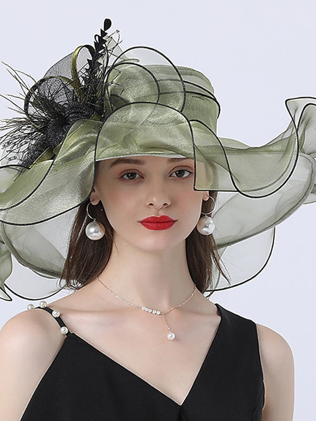 Women's Hat Bucket Hat Sun Hat Green Black Blue Party Outdoor Dailywear Floral Floral Portable Windproof Comfort - LuckyFash™