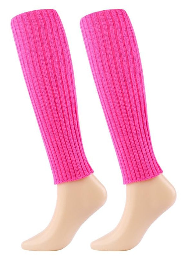 Women's Leg Warmers Boot Cuffs Home Daily Solid Color Polyester Spandex Basic Casual Classic Warm Casual 1 Pair - LuckyFash™