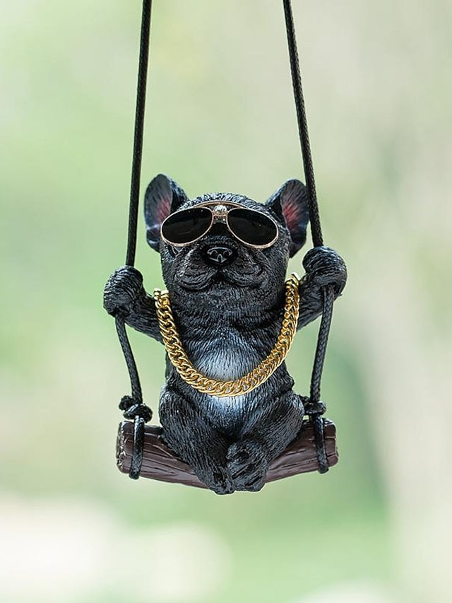 2023 New Car Charm Pendant Swing Pug Pug Dog Car Supplies - LuckyFash™