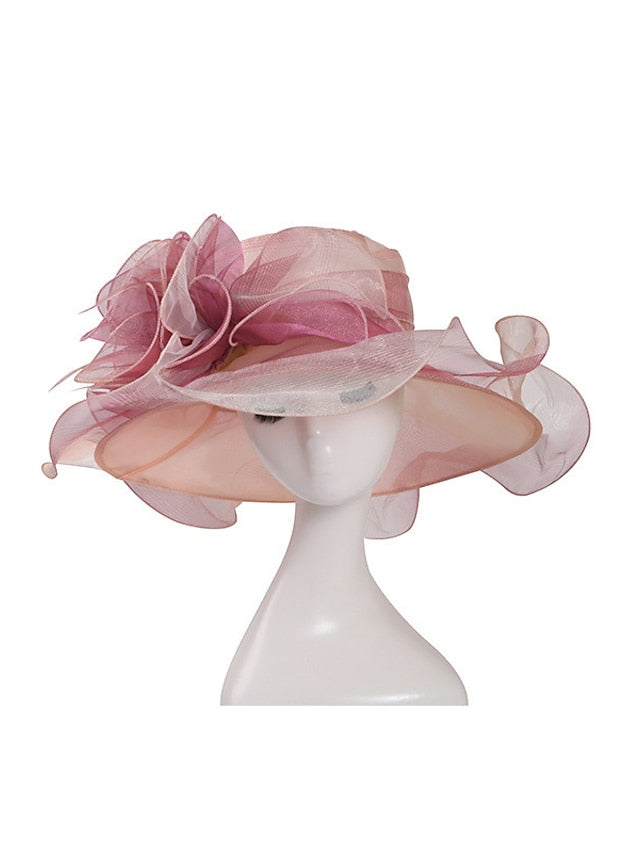 Women's Hat Bucket Hat Sun Hat Blue Purple Pink Party Outdoor Dailywear Floral Floral Portable Windproof Comfort - LuckyFash™