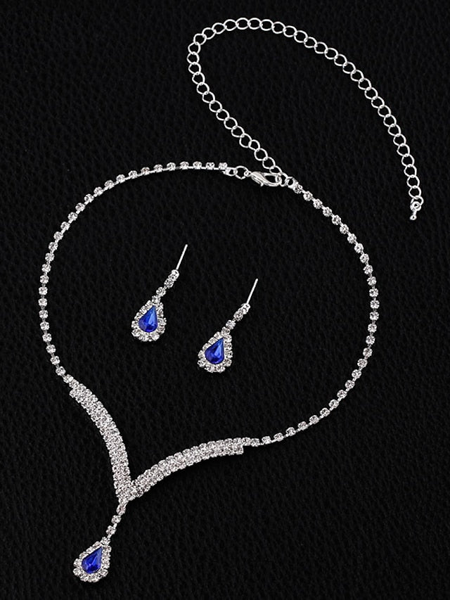 necklace Chic & Modern Party Pure Color Jewelry Sets / Wedding / White / Red / Blue / Fall for Women - LuckyFash™
