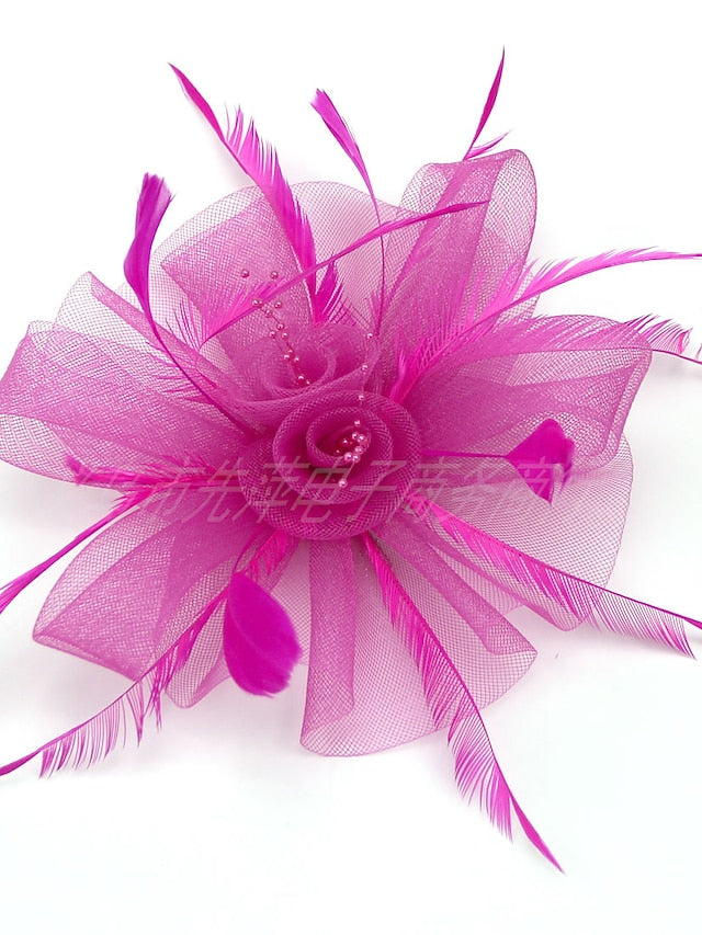 Women's Hair Clip Party Party Solid Color Headwear / White / Red / Blue / Fall / Winter - LuckyFash™