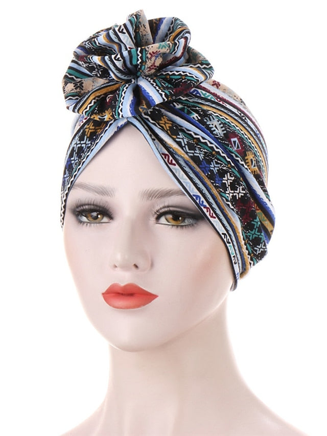 Women's Turban Office Daily Flower / Plants Polyester Boho Cute 1 pcs - LuckyFash™