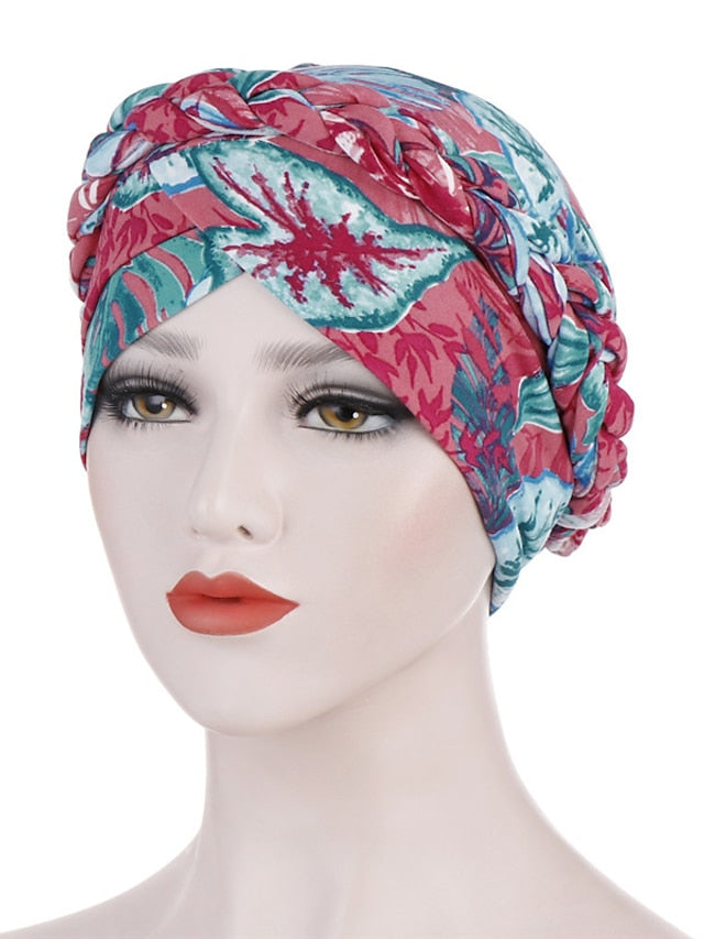 Cotton Print Muslim Turban Scarf For Women Islamic Inner Hijab Caps Arab Wrap Head Scarves Femme Musulman Turbante Mujer - LuckyFash™
