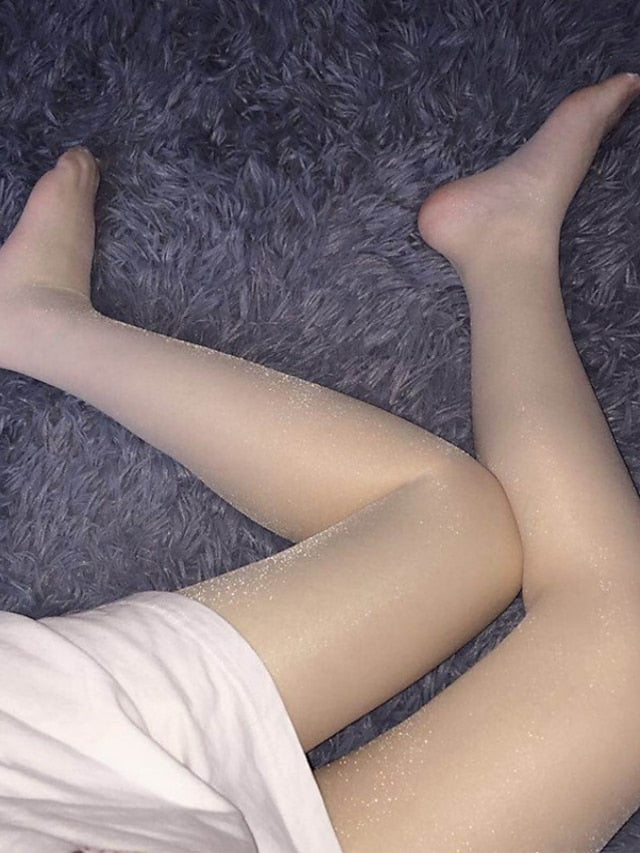 Women's Panty Hose Gift Daily Holiday Solid Color Polyester Acrylic Fibers Sexy Casual Leg Shaping Casual / Daily 1 Pair - LuckyFash™