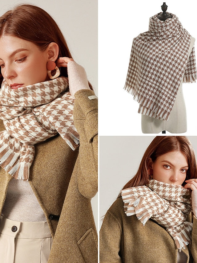 Scarves Shawl Daily Holiday Polyester Vintage Retro Warm Casual / Daily 1 PC for Women - LuckyFash™
