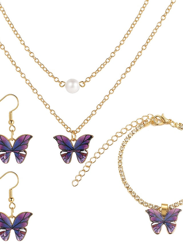 Women's necklace Fashion Outdoor Butterfly Jewelry Sets - LuckyFash™