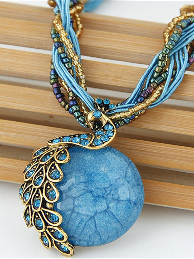 Women's necklace Ethnic Style Street Gem Necklaces - LuckyFash™