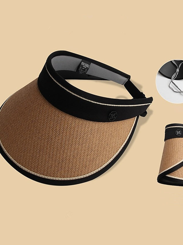 Women's Straw Hat Outdoor Daily Holiday Straw Sports & Outdoors Casual Beach Sunscreen Casual / Daily 1 pcs - LuckyFash™