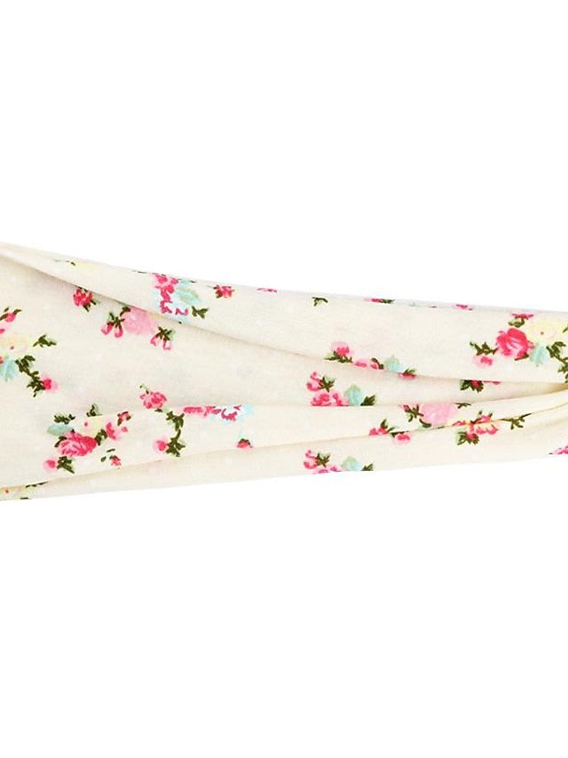 europe and the united states cross-border fashion sports hairband yoga bundle sweat-absorbing headband new ladies wide-brimmed printed headwear - LuckyFash™