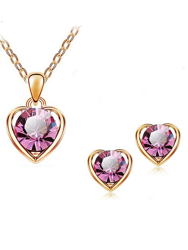 Women's necklace Fashion Outdoor Heart Jewelry Sets - LuckyFash™