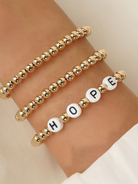 Women's Bracelets Fashion Outdoor Letter Bracelets & Bangles - LuckyFash™