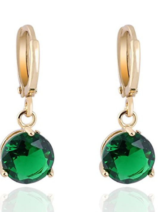 crystal 18k gold plated earrings stud women dangle earrings for girlsgs0461 (gs0461-3) - LuckyFash™