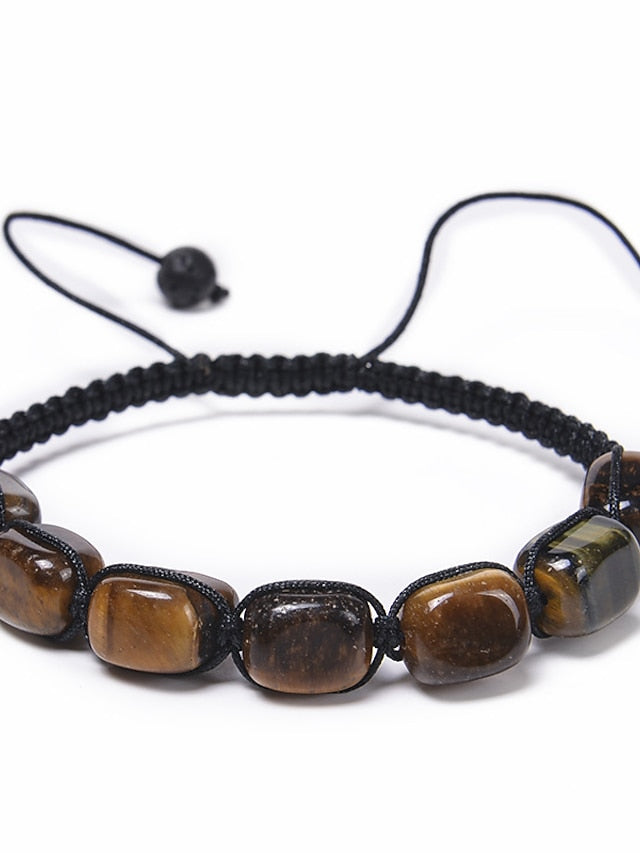 Men's Women's Loom Bracelet Yoga Bracelet Classic Vintage Theme Stylish Stone Bracelet Jewelry Brown / Rainbow / Coffee For Gift Daily - LuckyFash™