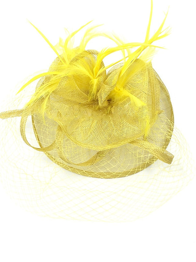 Women's Hair Clip Party Party Solid Color Headwear / Black / Yellow / Red / Blue / Purple - LuckyFash™