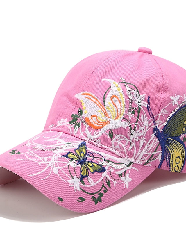 Women's Baseball Hat Outdoor Daily Holiday Embroidery Oxford Cotton Casual Casual / Daily 1 pcs - LuckyFash™