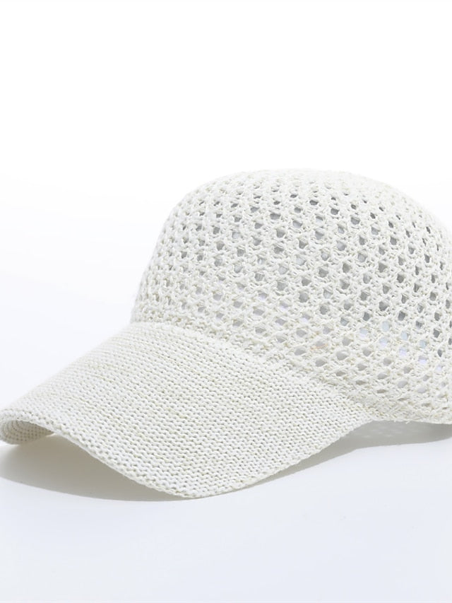 Solid Color Holiday Girls Sun Cap Breathable New Summer Cap Baseball Cap Outdoor  Womens Sunshade Hat Ponytail Cap - LuckyFash™