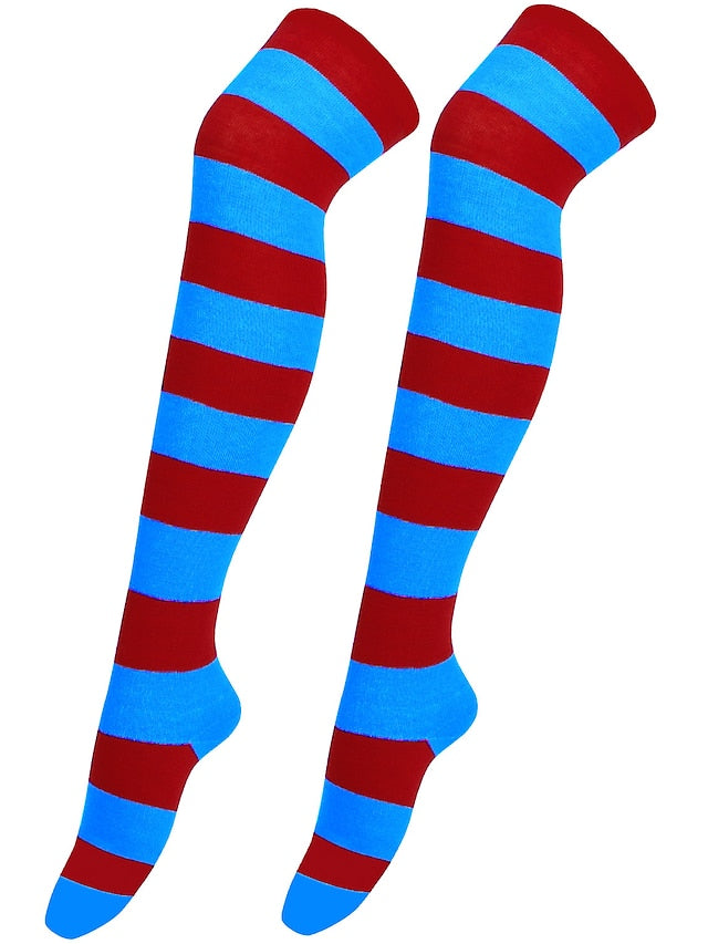 Socks stockings ladies Japanese striped knee socks thigh socks COSPLAY anime women's socks - LuckyFash™