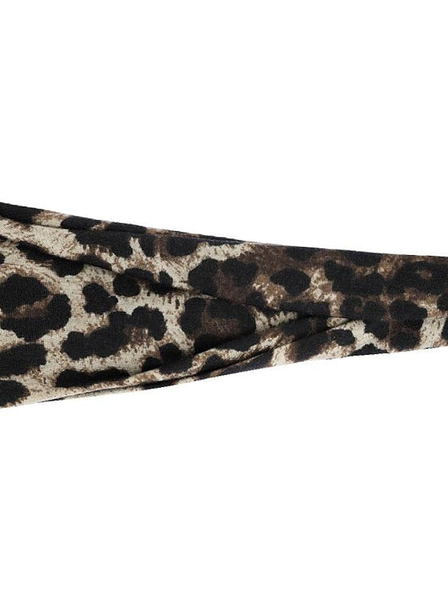 europe and the united states cross-border fashion sports hairband yoga bundle sweat-absorbing headband new ladies wide-brimmed printed headwear - LuckyFash™