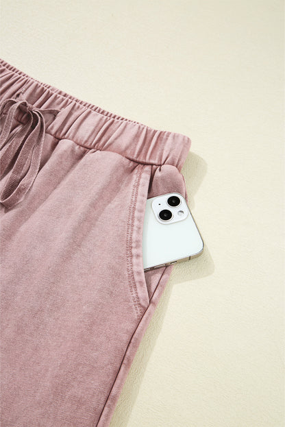 wide leg patchwork pants