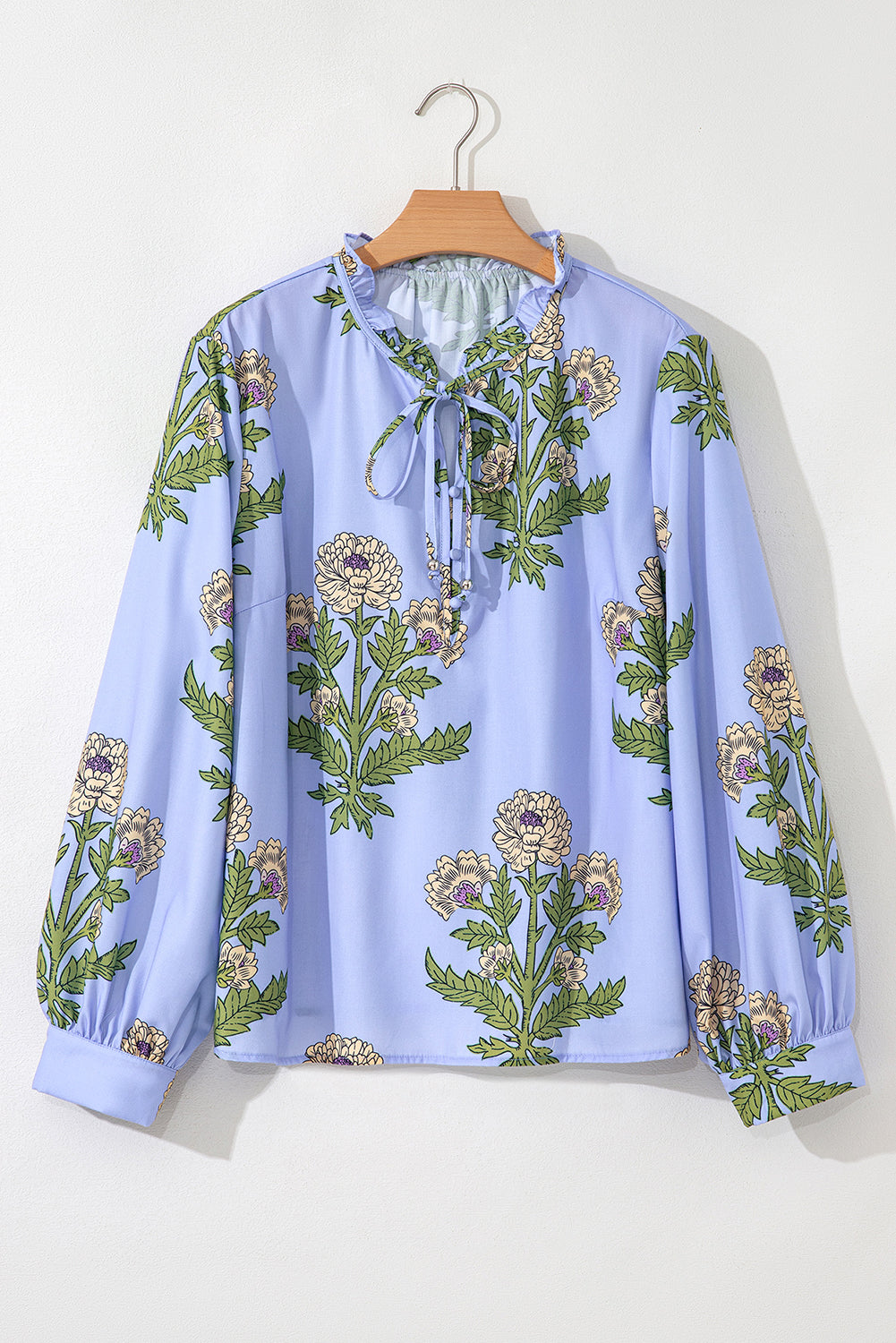 floral long sleeve blouse
