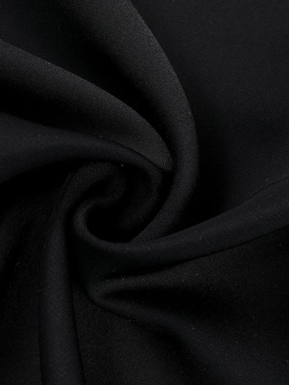 Satin Commute Solid Color V Neck Long Sleeved Blouse