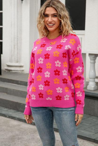 womens flower sweater