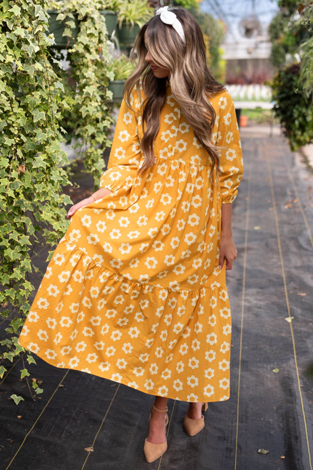floral maxi dress