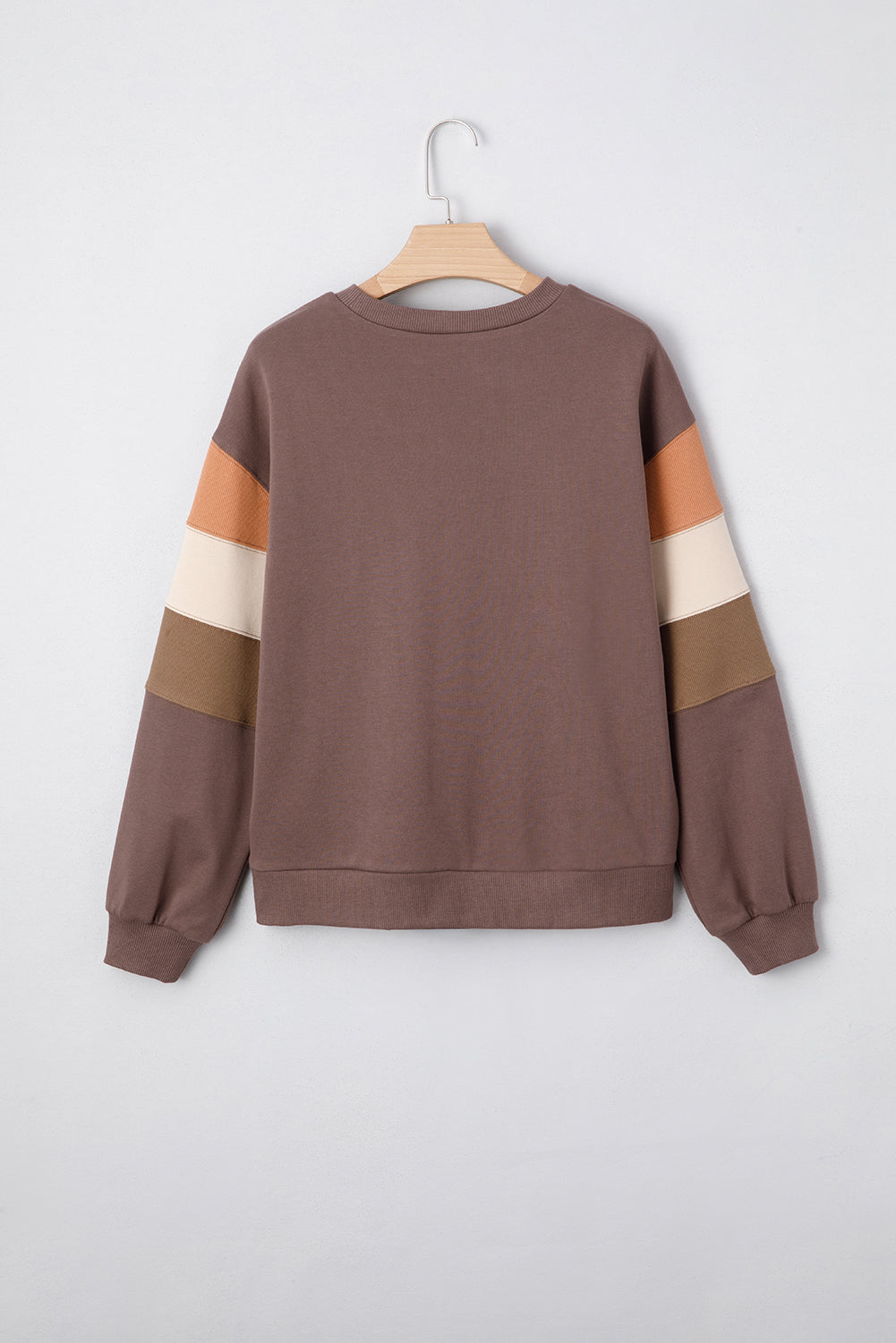 color block patchwork sweatshirt