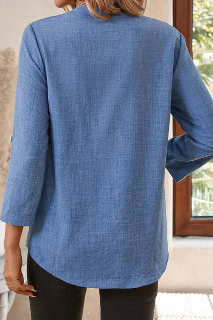 solid color blouse