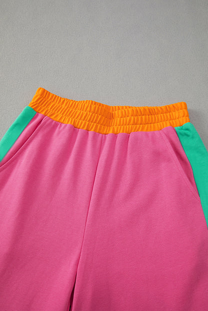 color block sweatpant set