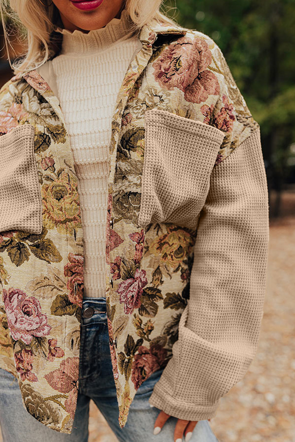 floral patchwork jacket