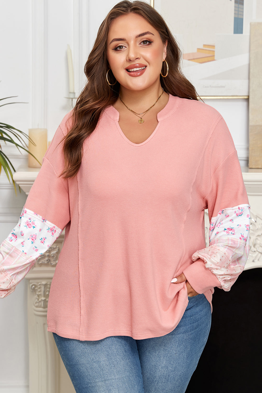 plus size long sleeve top