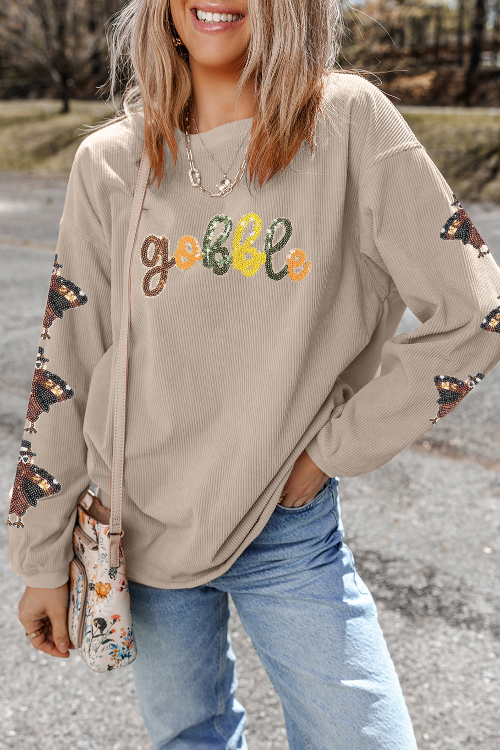 thanksgiving graphic sweatshirt