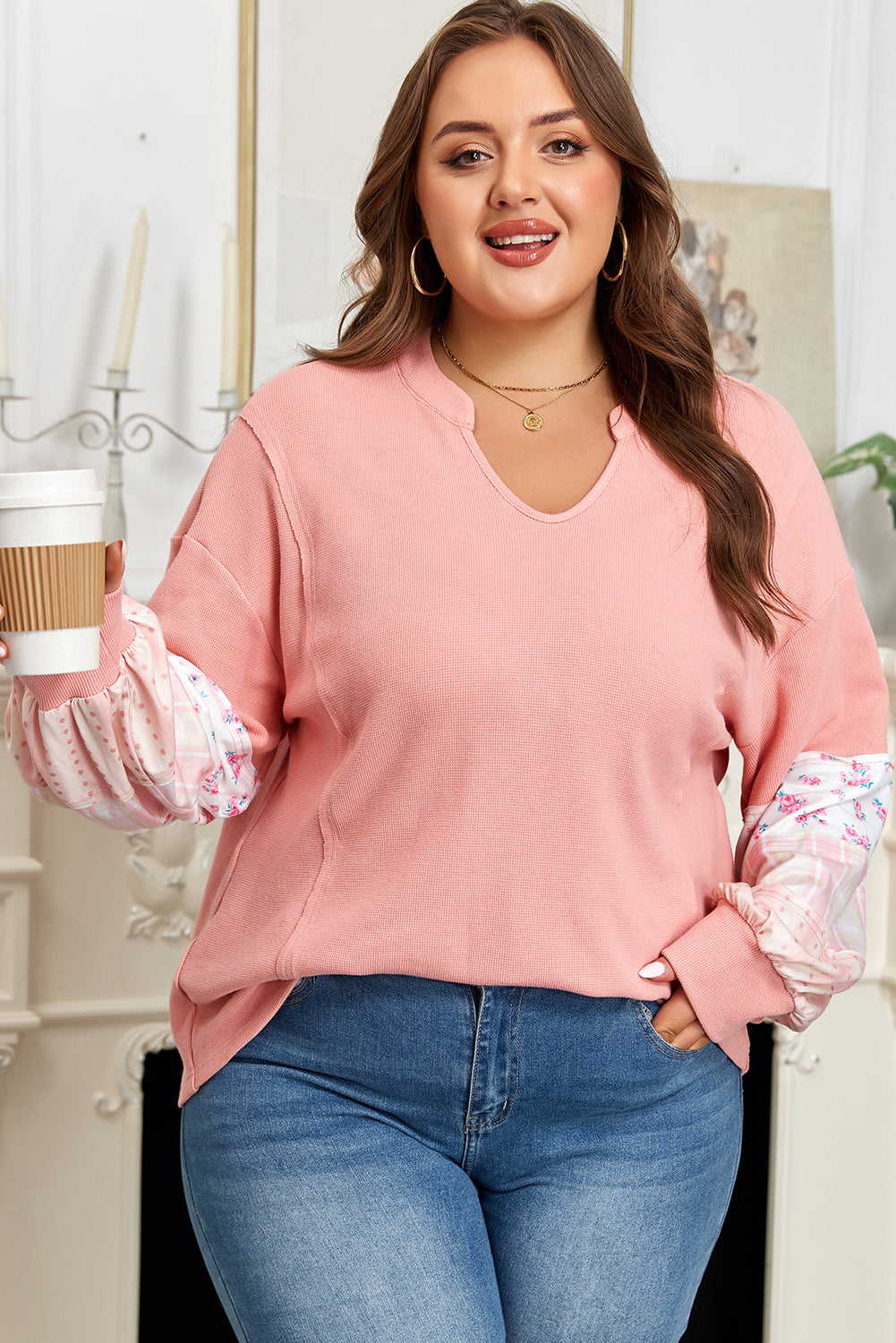 plus size long sleeve top