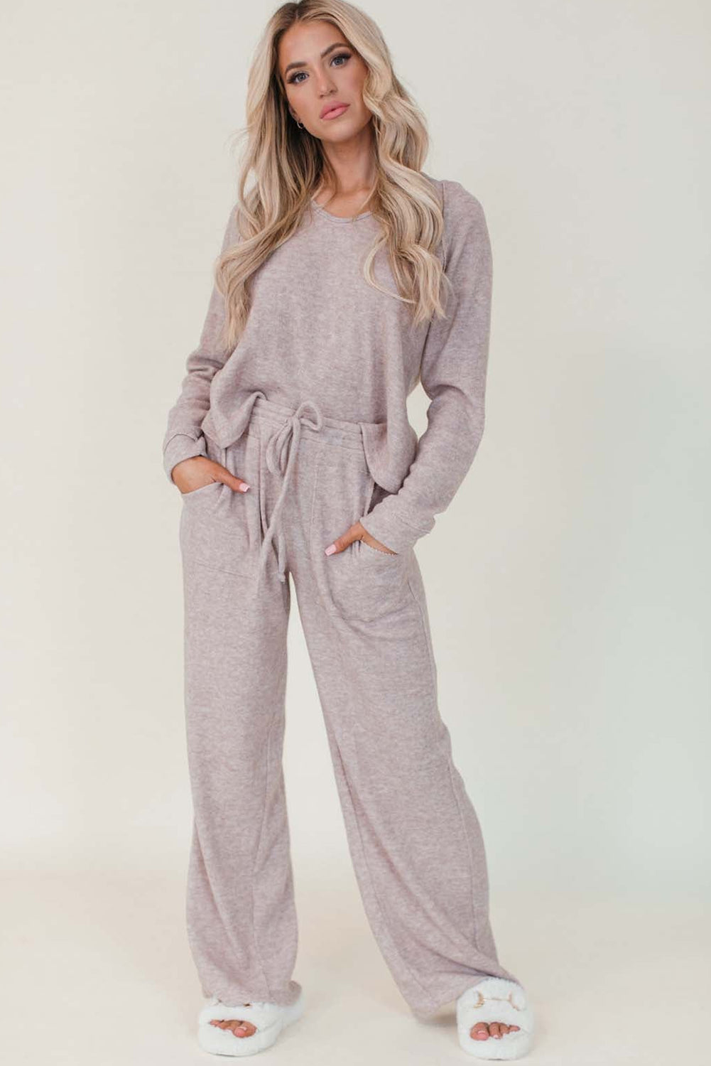 Sepia Rose  Amelia Ribbed Cozy Set Heather