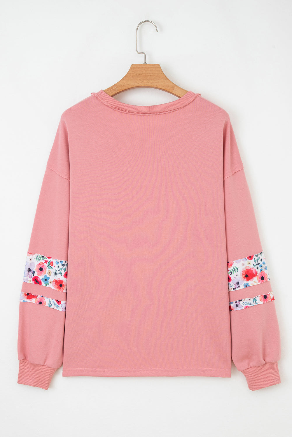 flower patched sweatshirt