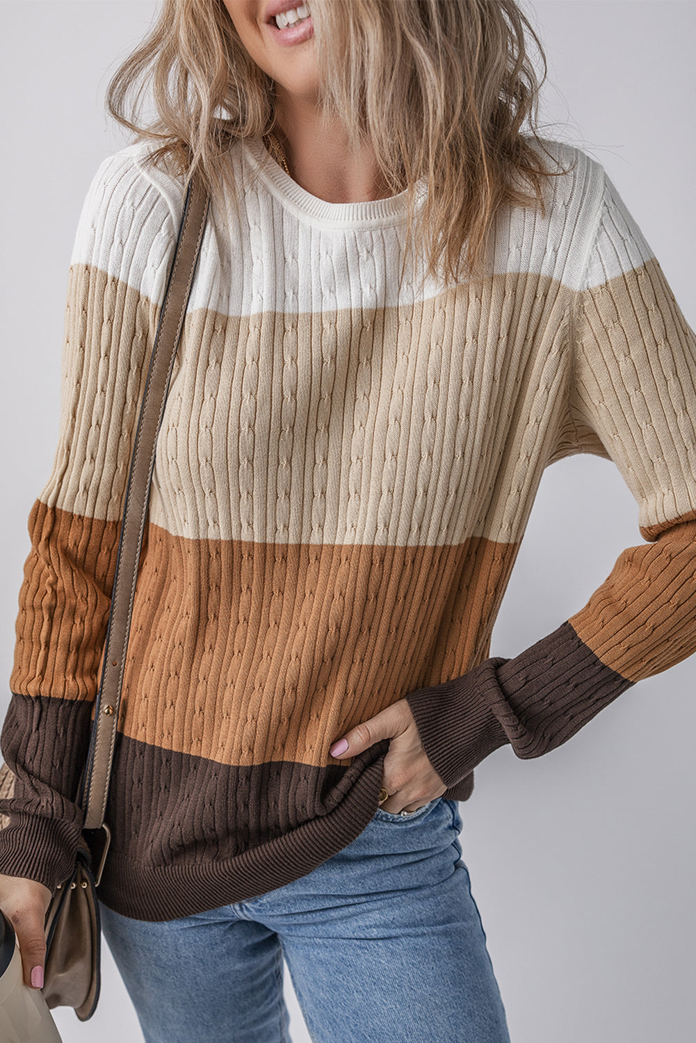 colorblock sweater