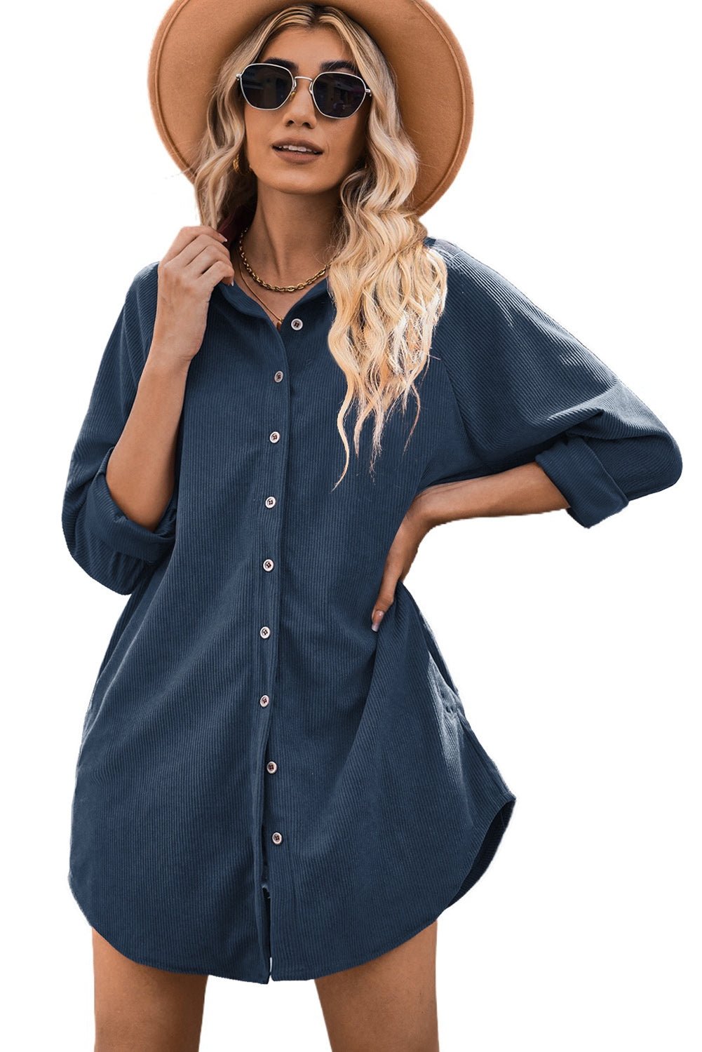 corduroy shirt dress