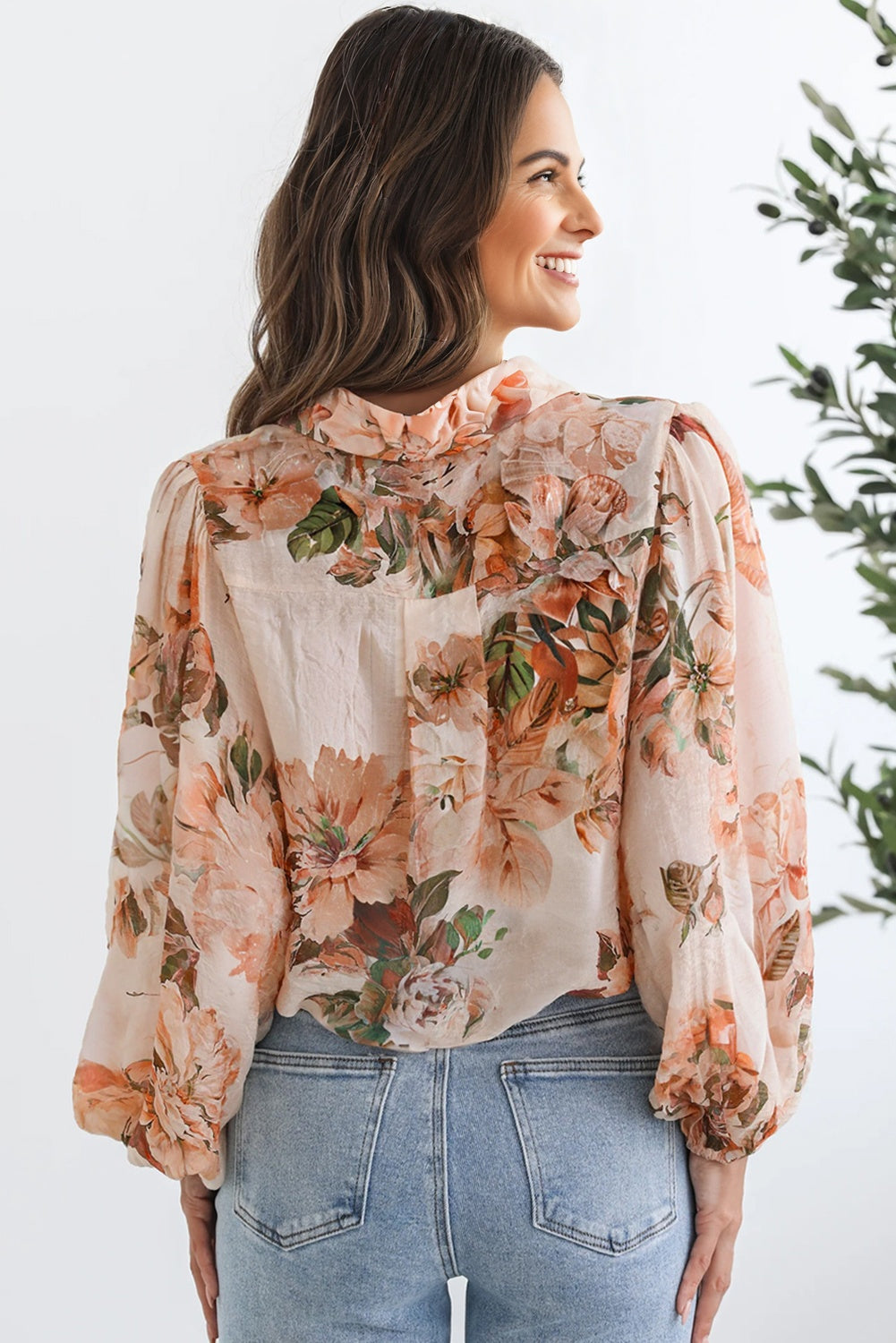 floral long sleeve shirt