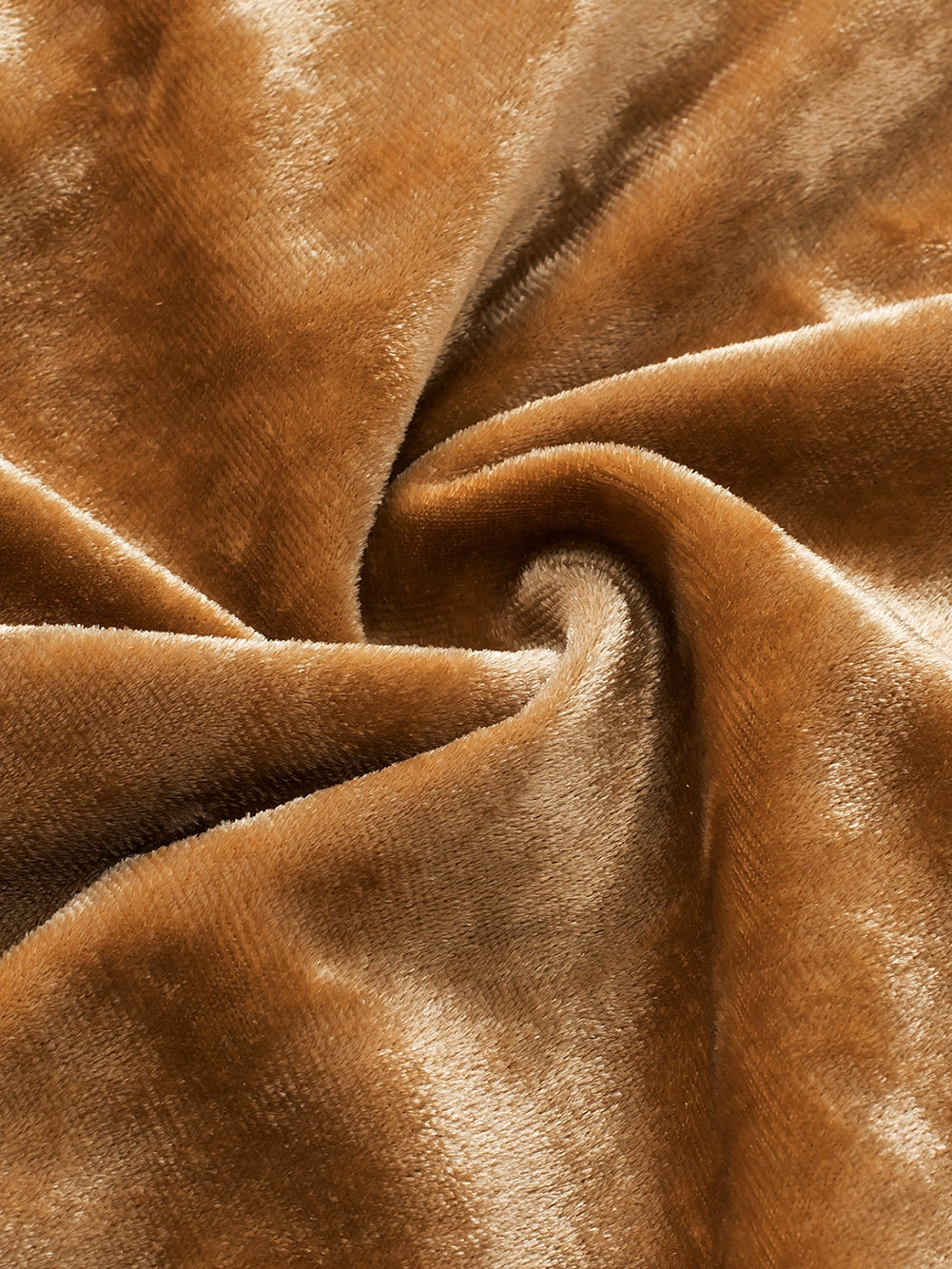 Golden Velvet Loose Fit Button-Up Shirt