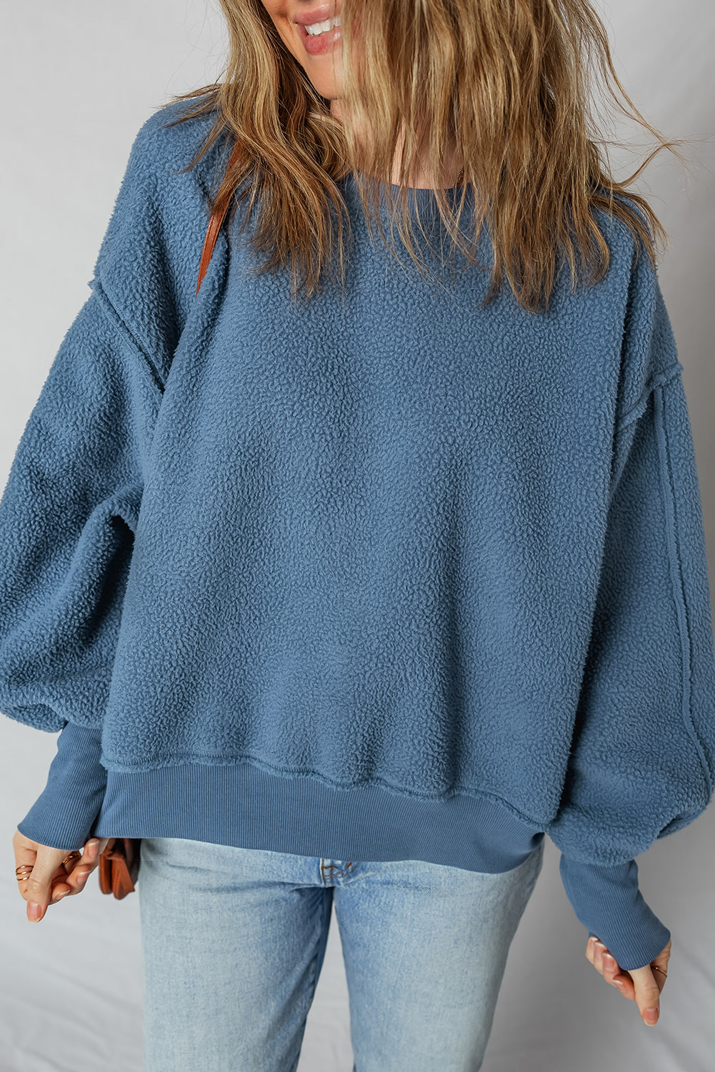 cozy sherpa sweatshirt