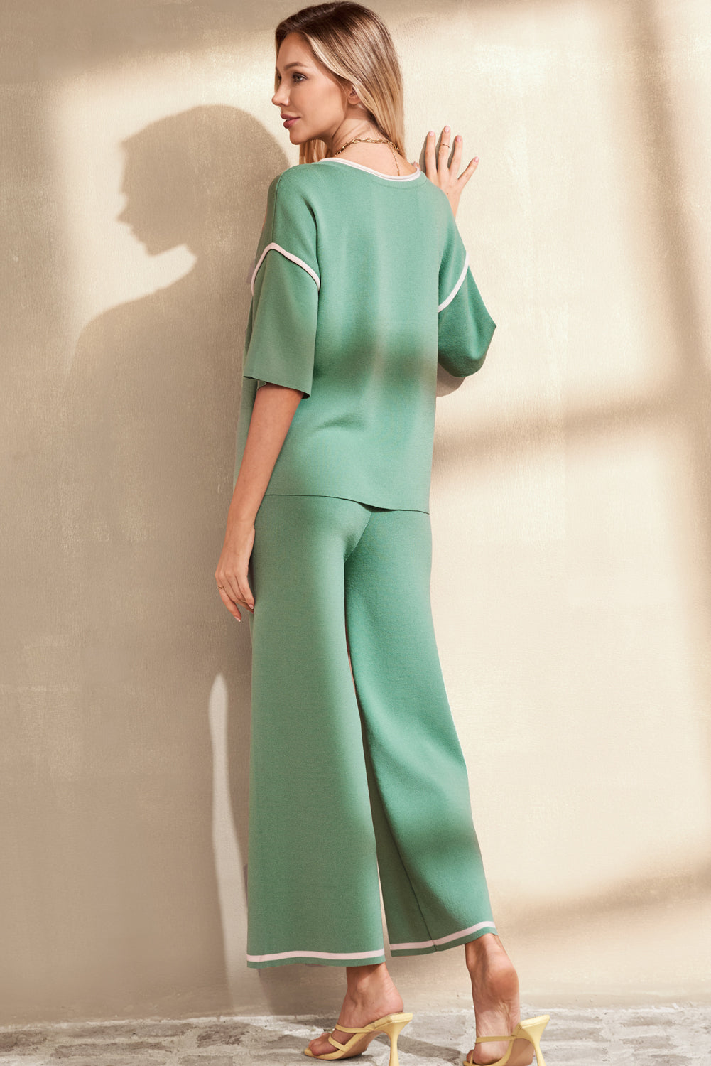 sweater knit 2pcs set