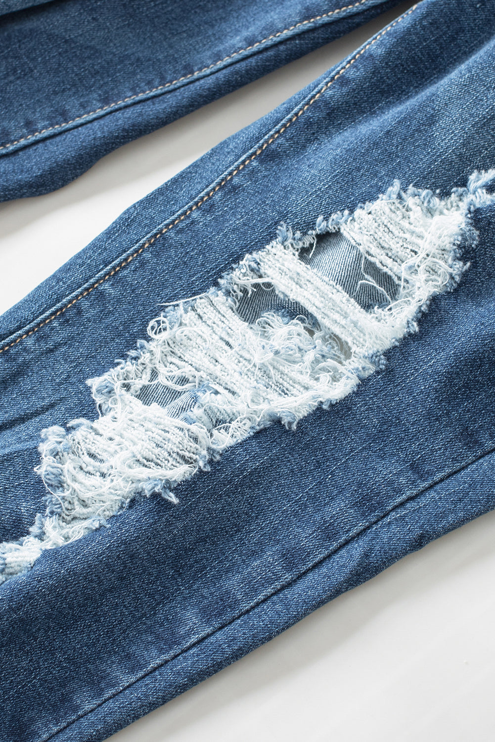 Blue Acid Washed Plus Size Skinny Jeans